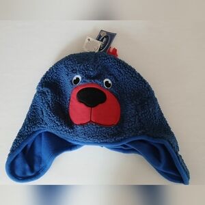 Atlanta Braves Mascot Trapper Hat – Faux Shearling Bear Face NWT